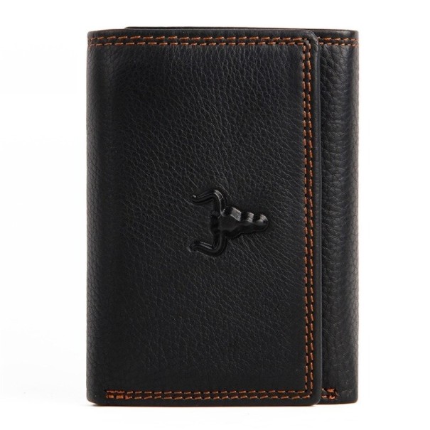 Portafoglio da uomo in pelle M495 nero