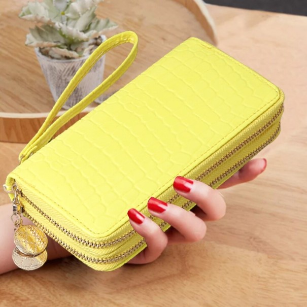 Portafoglio doppio da donna M224 giallo