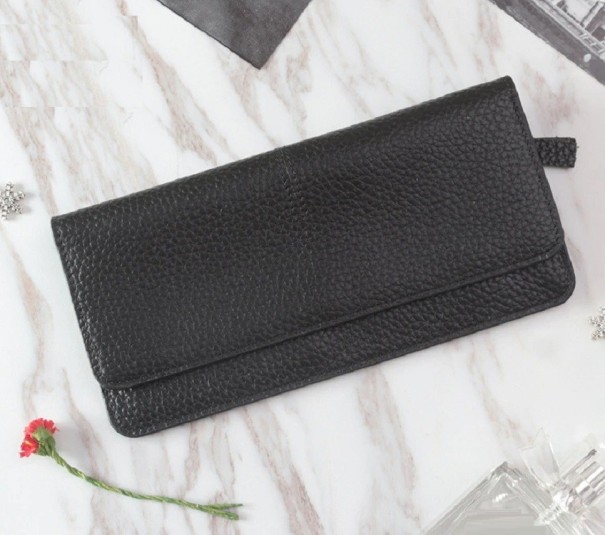 Portafoglio in pelle da donna M230 nero