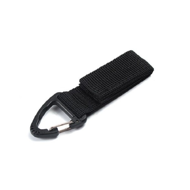 Porte-clés avec mousqueton noir