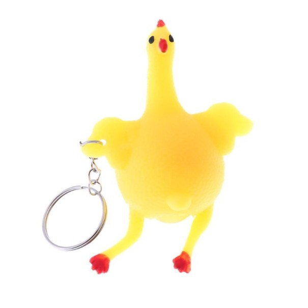 Porte-clés poulet squishy 1
