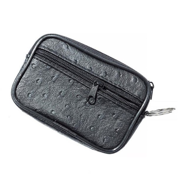 Porte-documents de voyage en cuir T985 noir