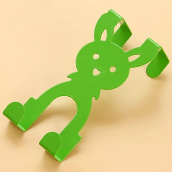 Porte-manteau suspendu en forme de lapin vert