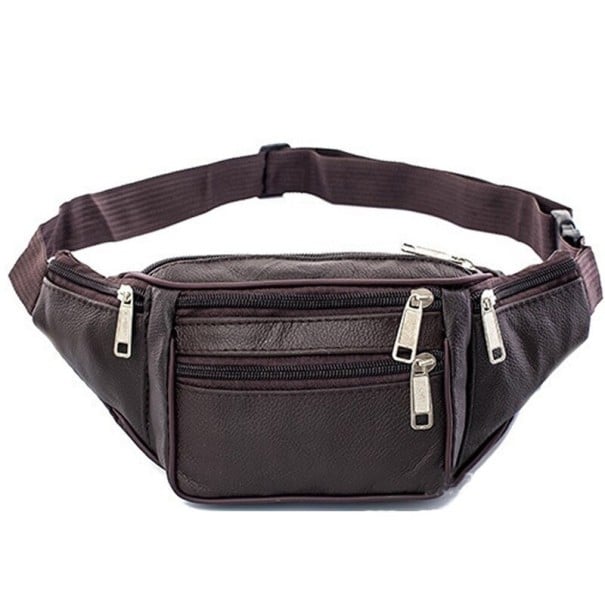Porte-monnaie en cuir pour homme T735 café