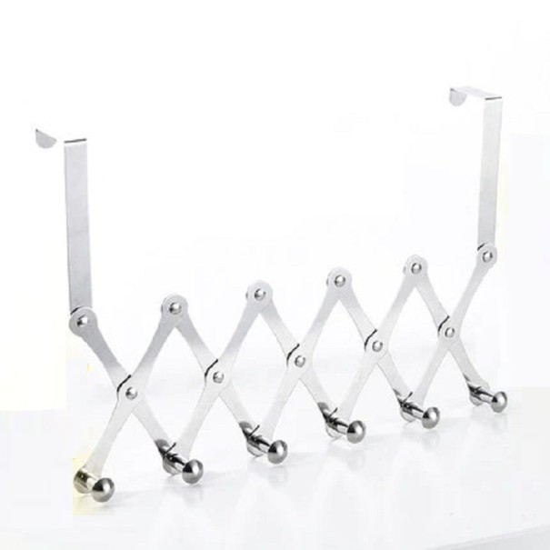 Porte-vêtements suspendu pliable argenté L