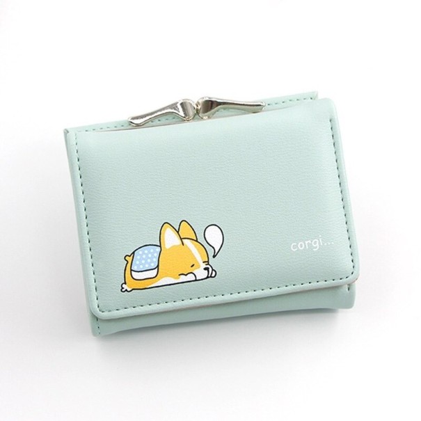 Portefeuille en cuir pour enfants M257 turquoise