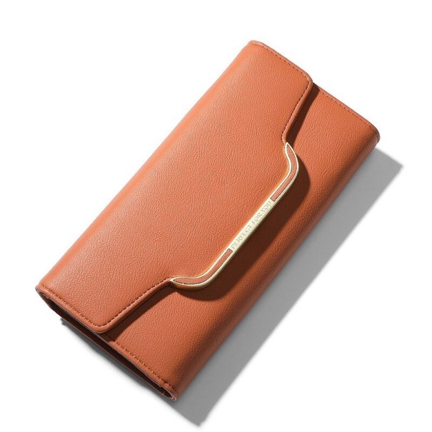 Portefeuille en cuir pour femmes M213 orange