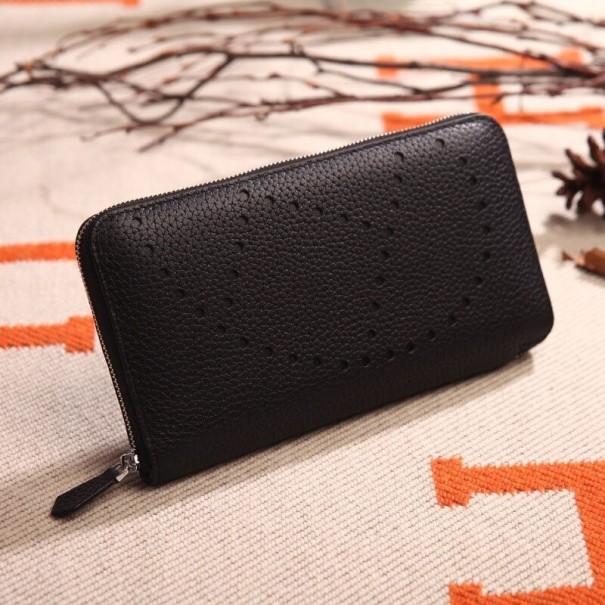 Portefeuille en cuir pour femmes M272 noir