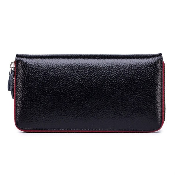 Portefeuille en cuir pour femmes M350 noir
