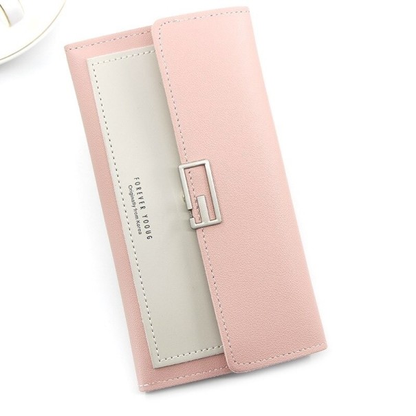 Portefeuille en cuir pour femmes M352 rose