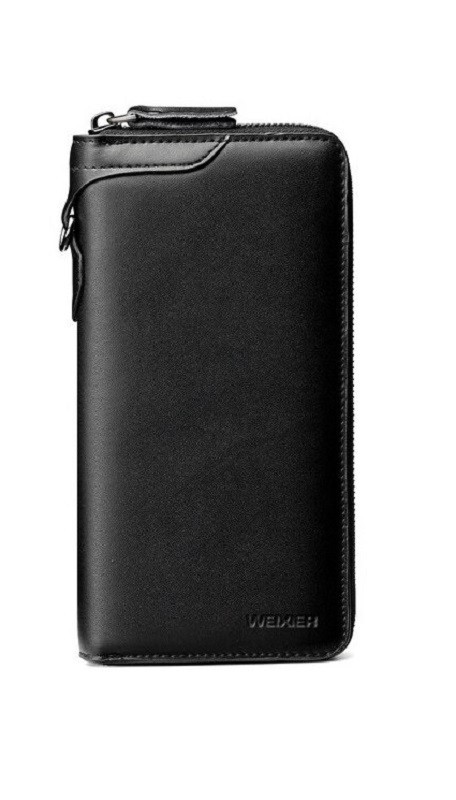 Portefeuille en cuir pour homme grand M522 noir