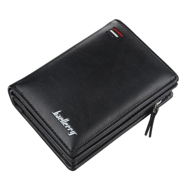 Portefeuille en cuir pour homme J105 noir