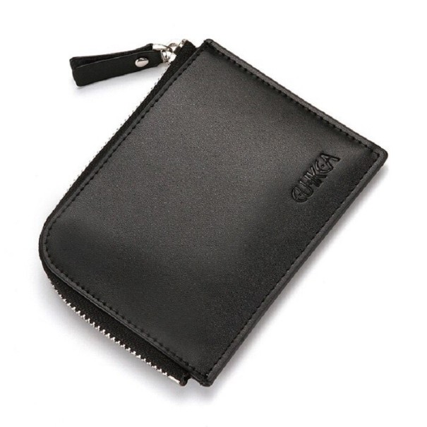 Portefeuille en cuir pour homme M413 noir