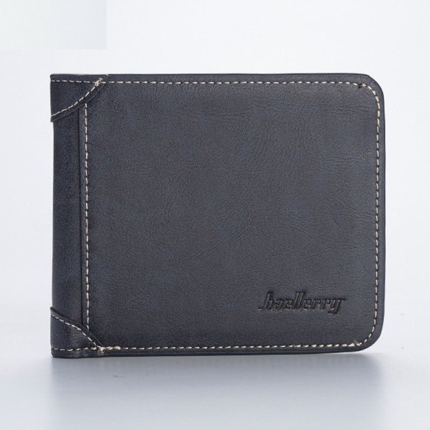 Portefeuille en cuir pour homme M426 bleu foncé