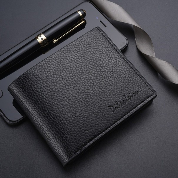 Portefeuille en cuir pour homme M430 noir