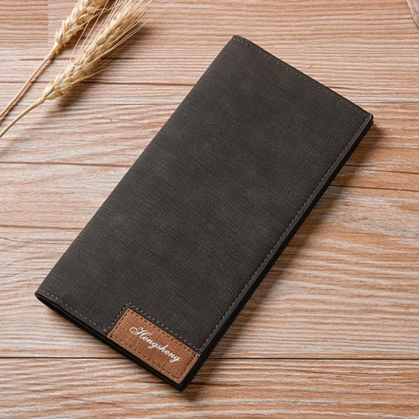 Portefeuille en cuir pour homme M448 noir
