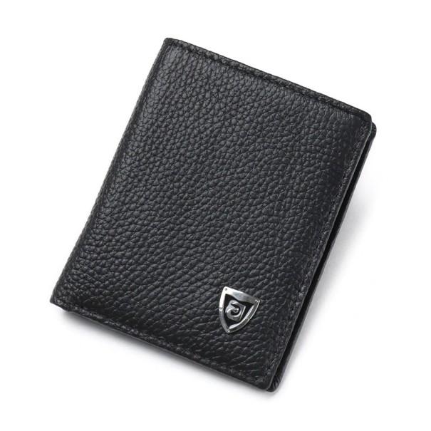 Portefeuille en cuir pour homme M453 noir