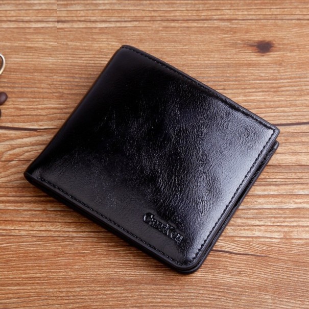 Portefeuille en cuir pour homme M460 noir 2