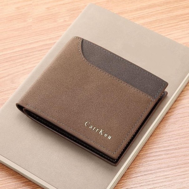 Portefeuille en cuir pour homme M464 marron