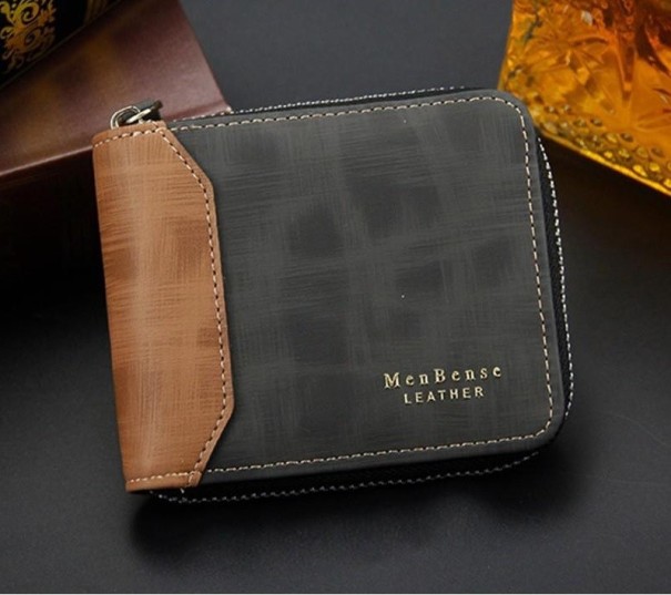 Portefeuille en cuir pour homme M478 noir