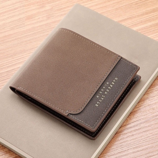 Portefeuille en cuir pour homme M482 marron