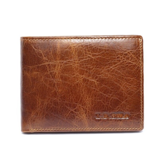 Portefeuille en cuir pour homme M534 marron