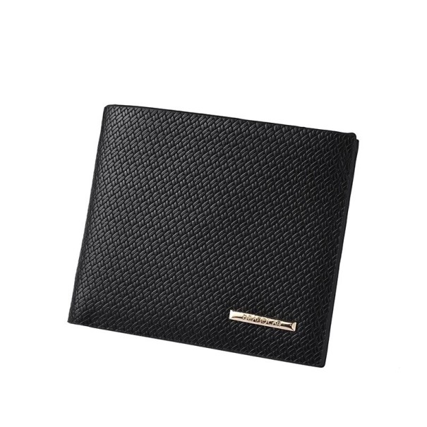 Portefeuille en cuir pour homme M566 noir 2