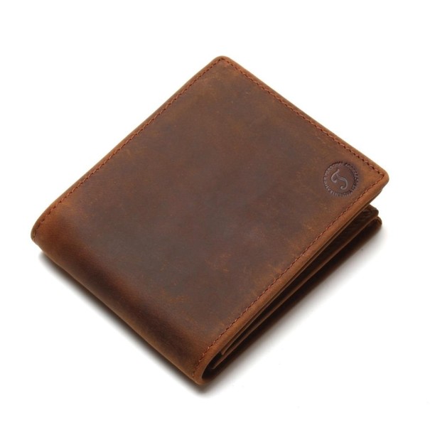 Portefeuille en cuir pour homme M595 marron 2