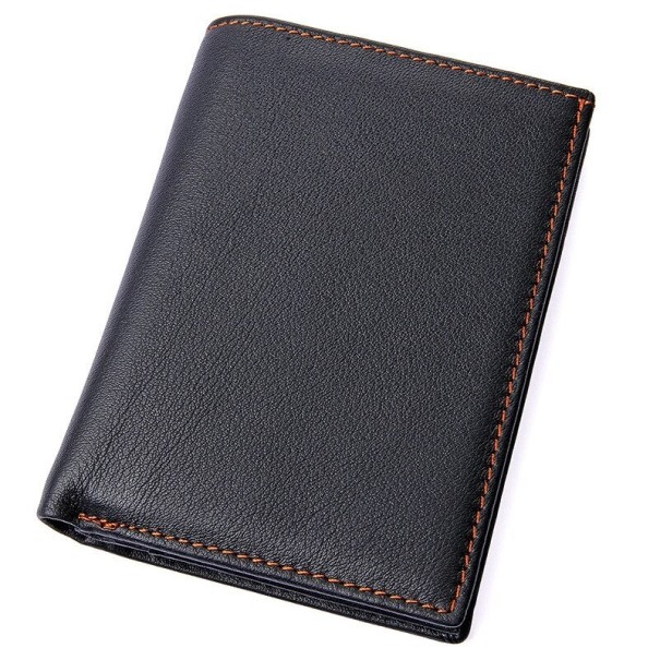 Portefeuille en cuir pour homme M602 noir