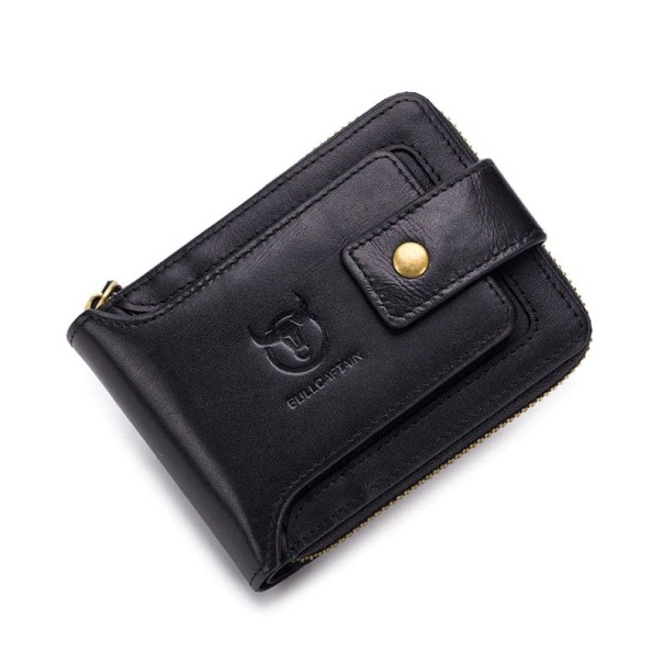 Portefeuille en cuir pour homme M614 noir
