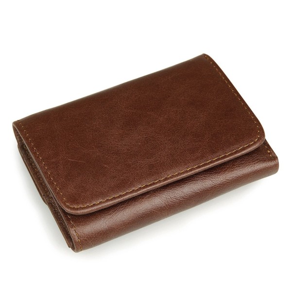 Portefeuille en cuir pour homme M652 marron