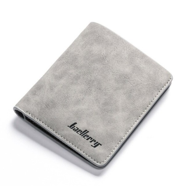 Portefeuille en cuir pour homme M664 gris 2