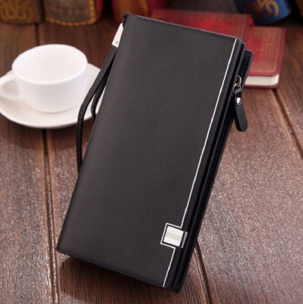 Portefeuille pour homme grand M441 noir
