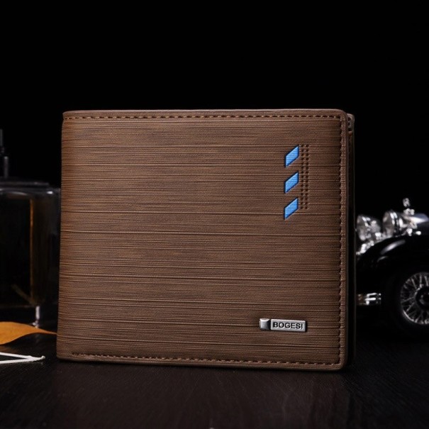 Portefeuille pour homme M484 marron foncé 1