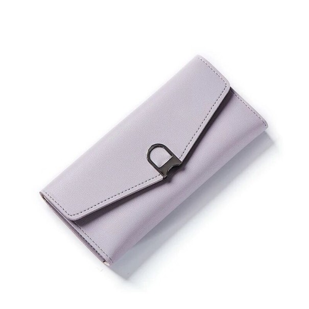 Portofel de piele pentru femei M373 violet deschis