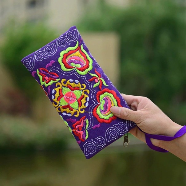 Portofel etno pentru femei M305 violet