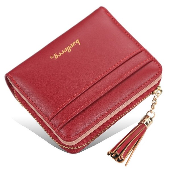 Portofel mic de piele pentru femei M306 burgundy