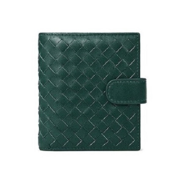 Portofel mic de piele pentru femei M376 verde inchis S