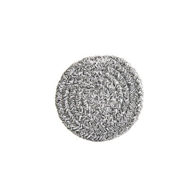 Posavasos de algodón tejido gris oscuro S