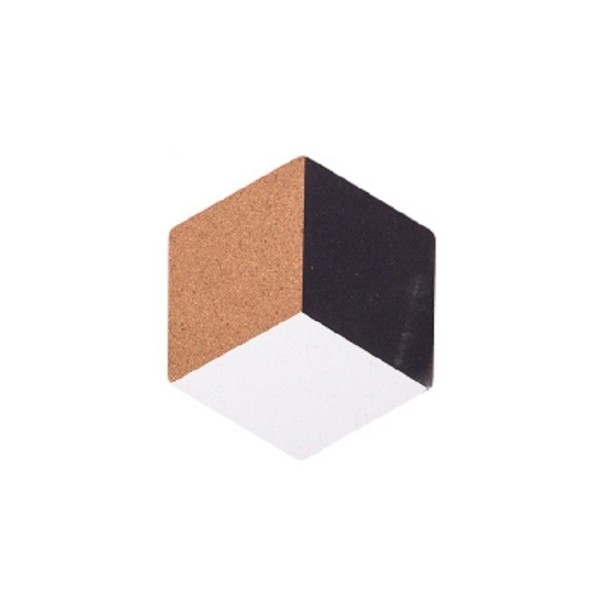 Posavasos de corcho con forma hexagonal 2