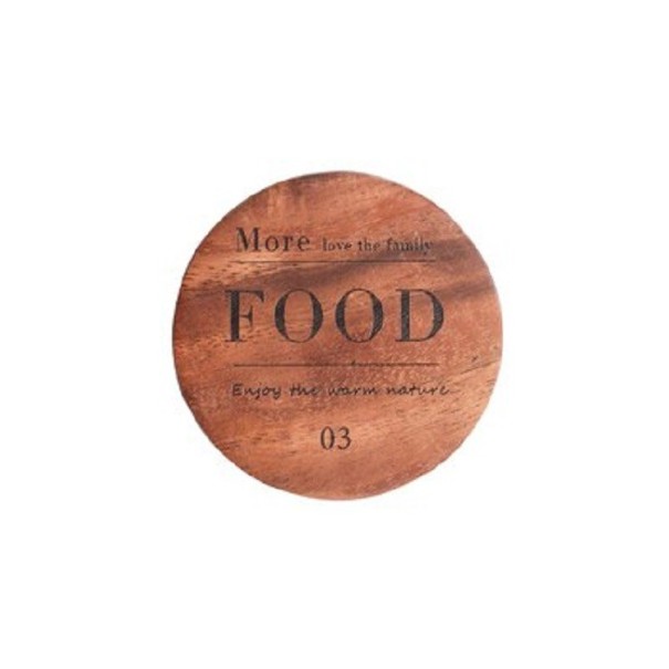 Posavasos de madera con inscripción 1