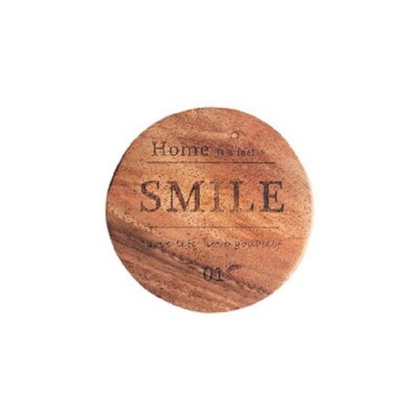 Posavasos de madera con inscripción 3