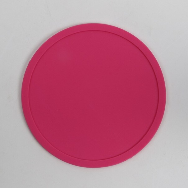 Posavasos de silicona rosa oscuro