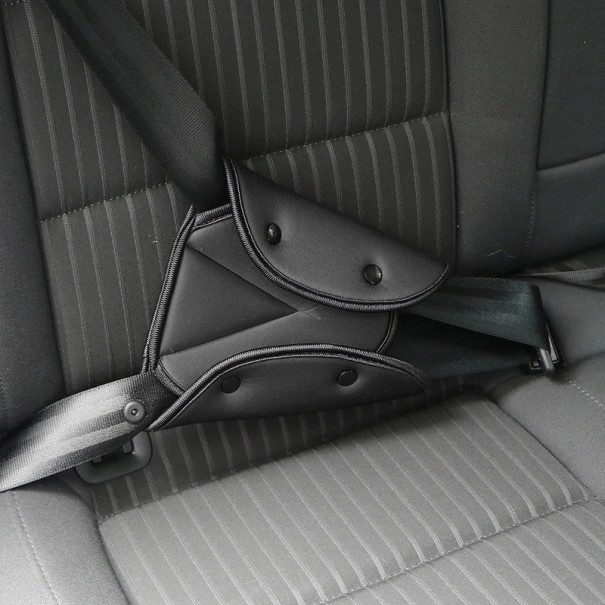 Posicionador del cinturón de seguridad del coche negro