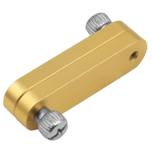 Positioneringsblok til stållinealer 0-3 mm Stærk fiksering og præcis justering Linealholder 0-30 mm Klemmemekanisme CNC-bearbejdning gul