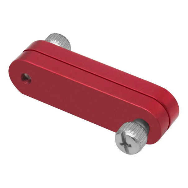 Positioning Block for Steel Rulers 0–3 mm Strong Fixation and Precise Adjustment Ruler Holder 0–30 mm Clamping Mechanism CNC Work red