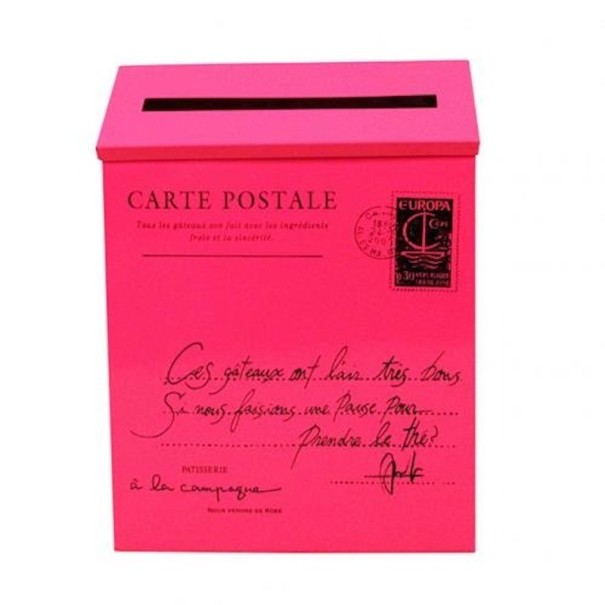 Postilaatikko J3171 tummanvaaleanpunainen