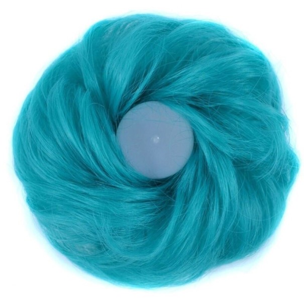 Postizo de moño J301 turquesa