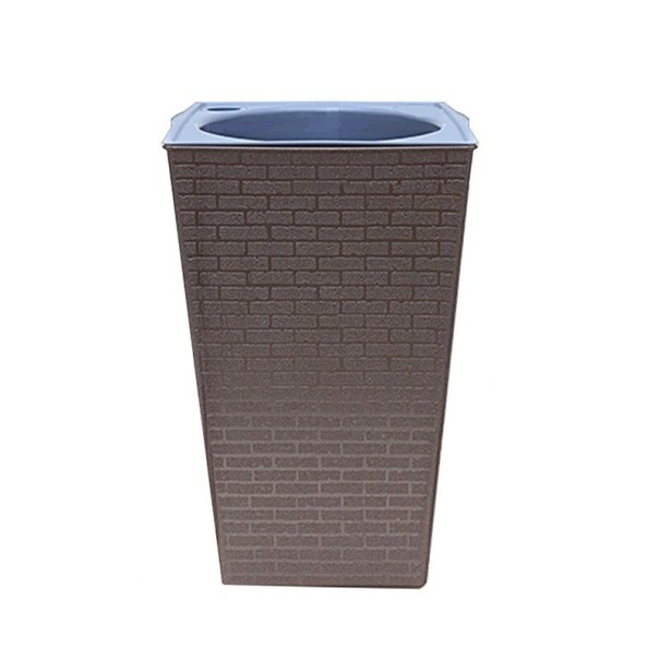 Pot de fleurs auto-arrosant H992 marron foncé