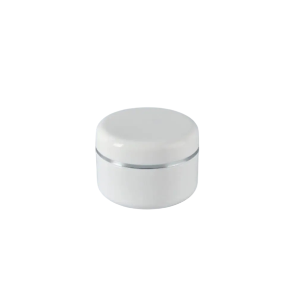 Pot en plastique blanc pour crème 100 g boîte cosmétique en plastique récipient blanc pour crème baume pommade emballage cosmétique 1